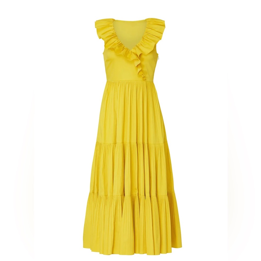 Kate Spade New York Poplin Ruffle Tiered Dress - Picture 7 of 8